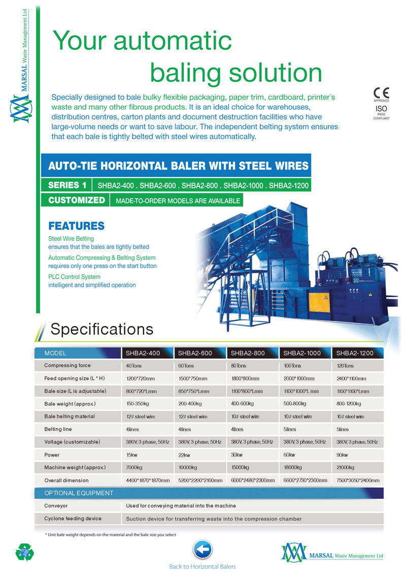 Automatic Steel Wire Compactor and Baler