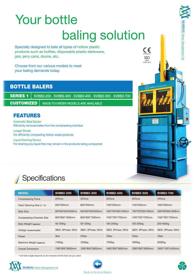 Plastic Bottle Baler