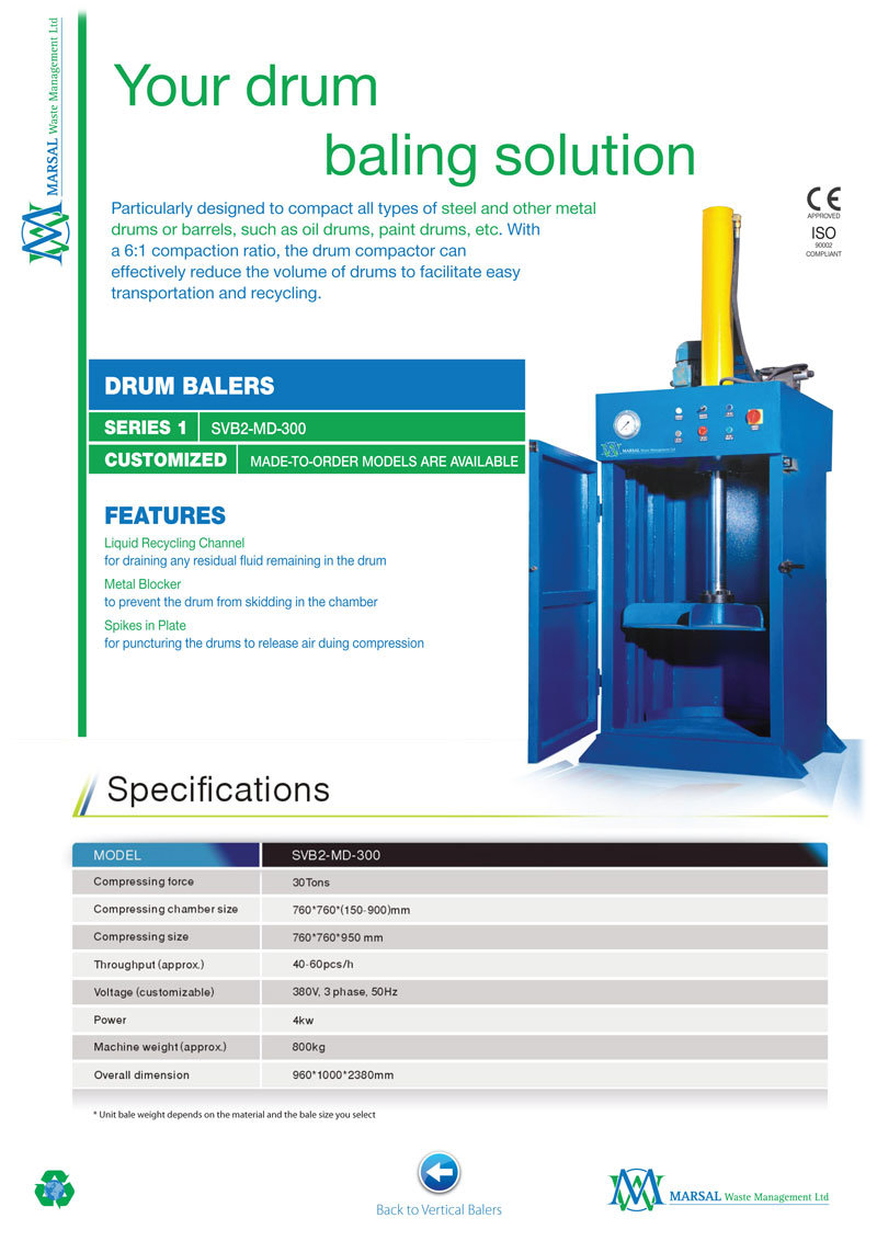 Drum Baling Machine