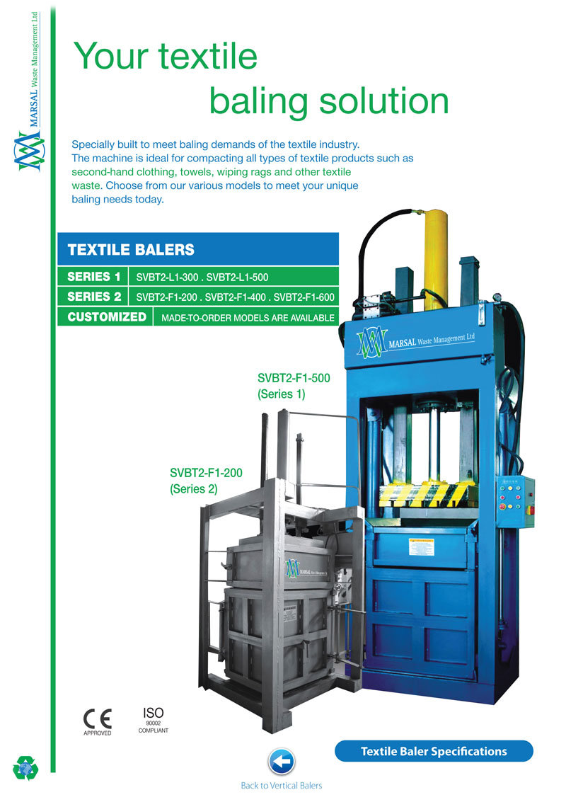 Textile Hydraulic Baler