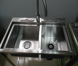 Sink Waste Disposal with Twin Sink Unit