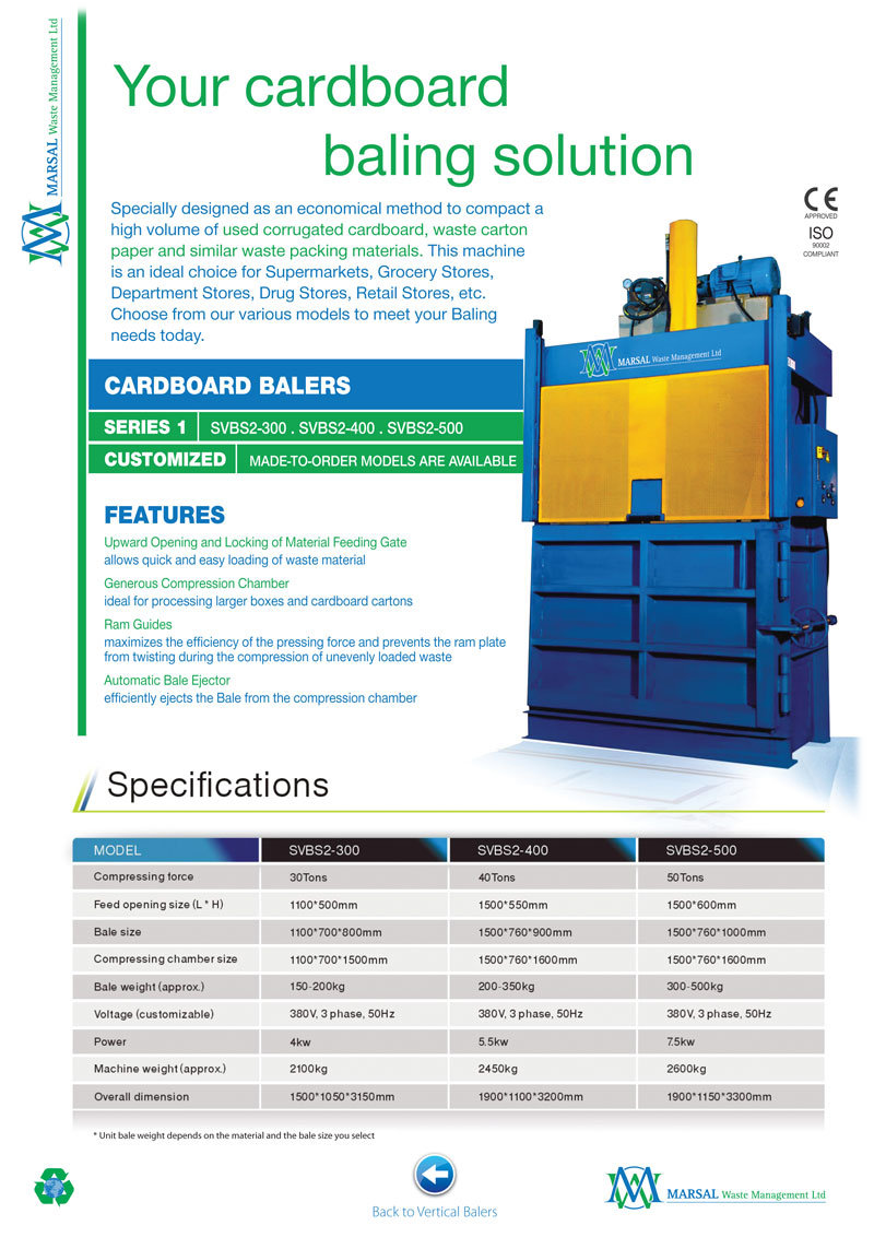 Cardboard/Recycling Hydraulic Compactor